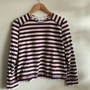 Ganni striped long sleeve